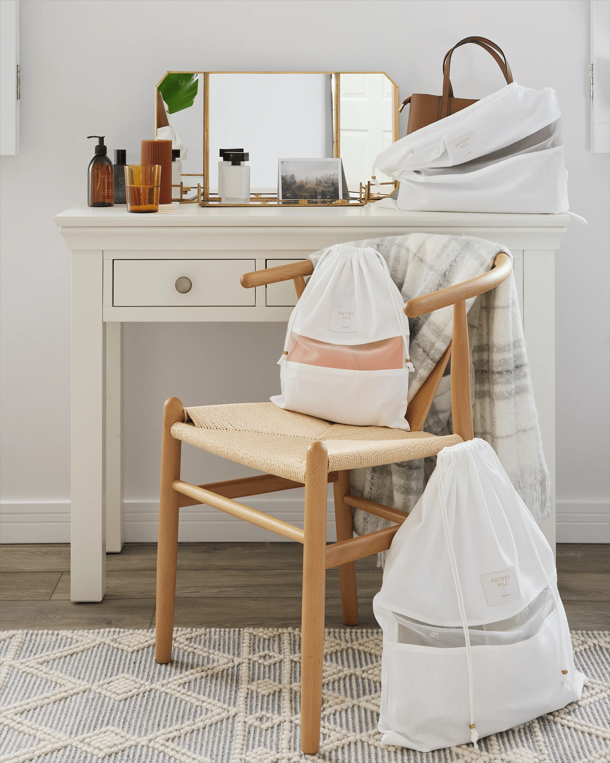 HAYDEN HILL - 3 Medium Organic Cotton Dust Bags - Image 11