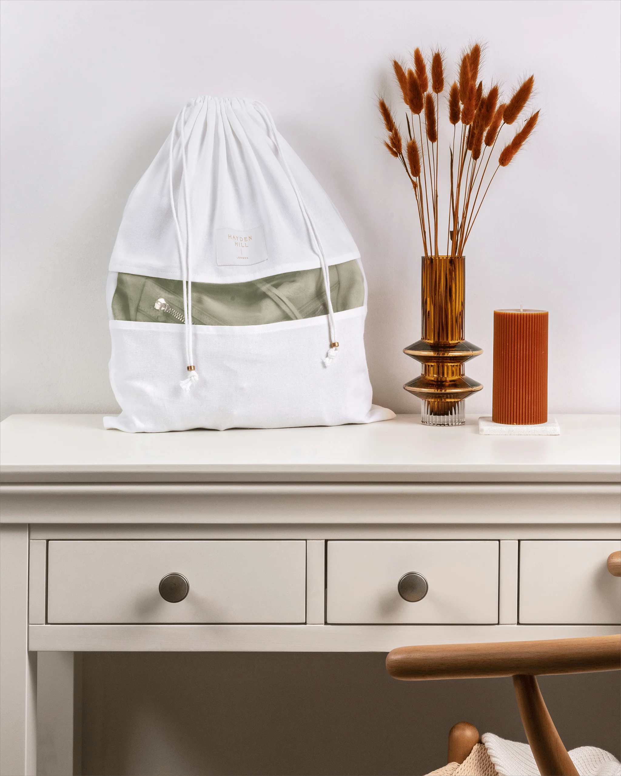HAYDEN HILL - 3 Medium Organic Cotton Dust Bags - Image 8