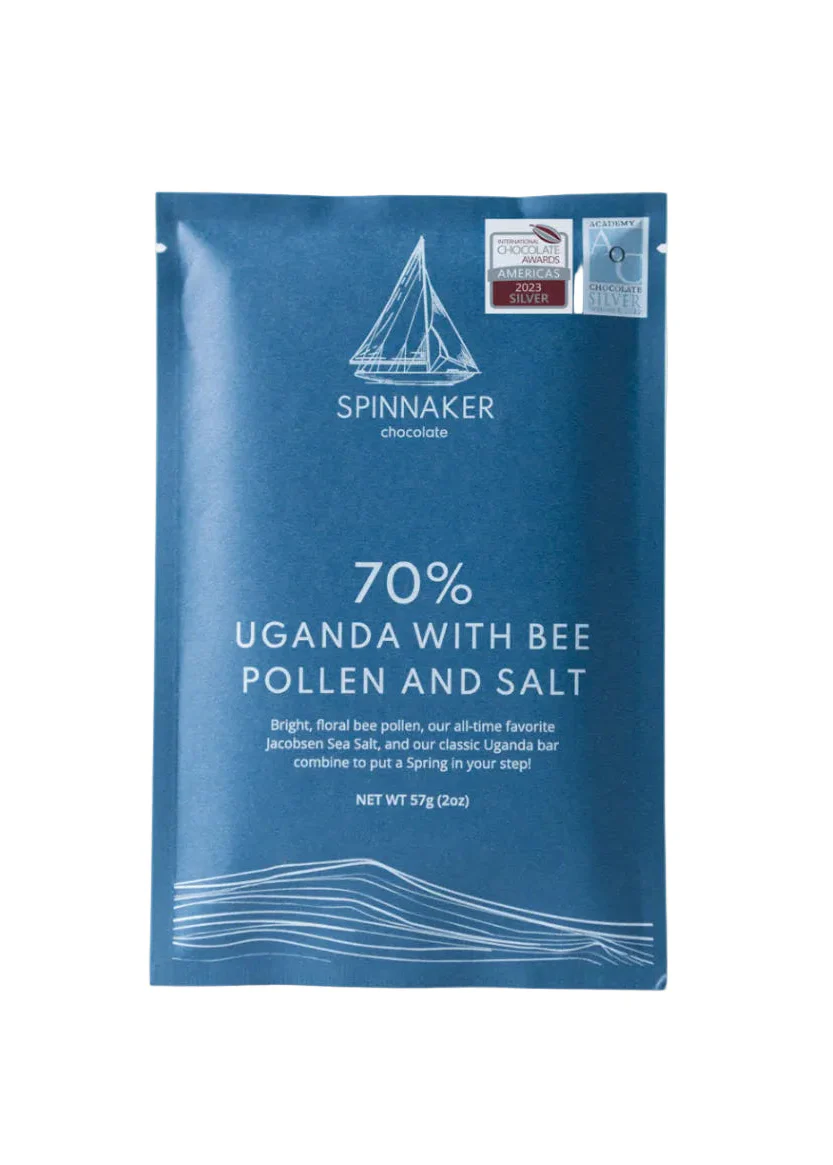 SPINNAKER CHOCOLATE - 70% Uganda with Bee Pollen and Salt