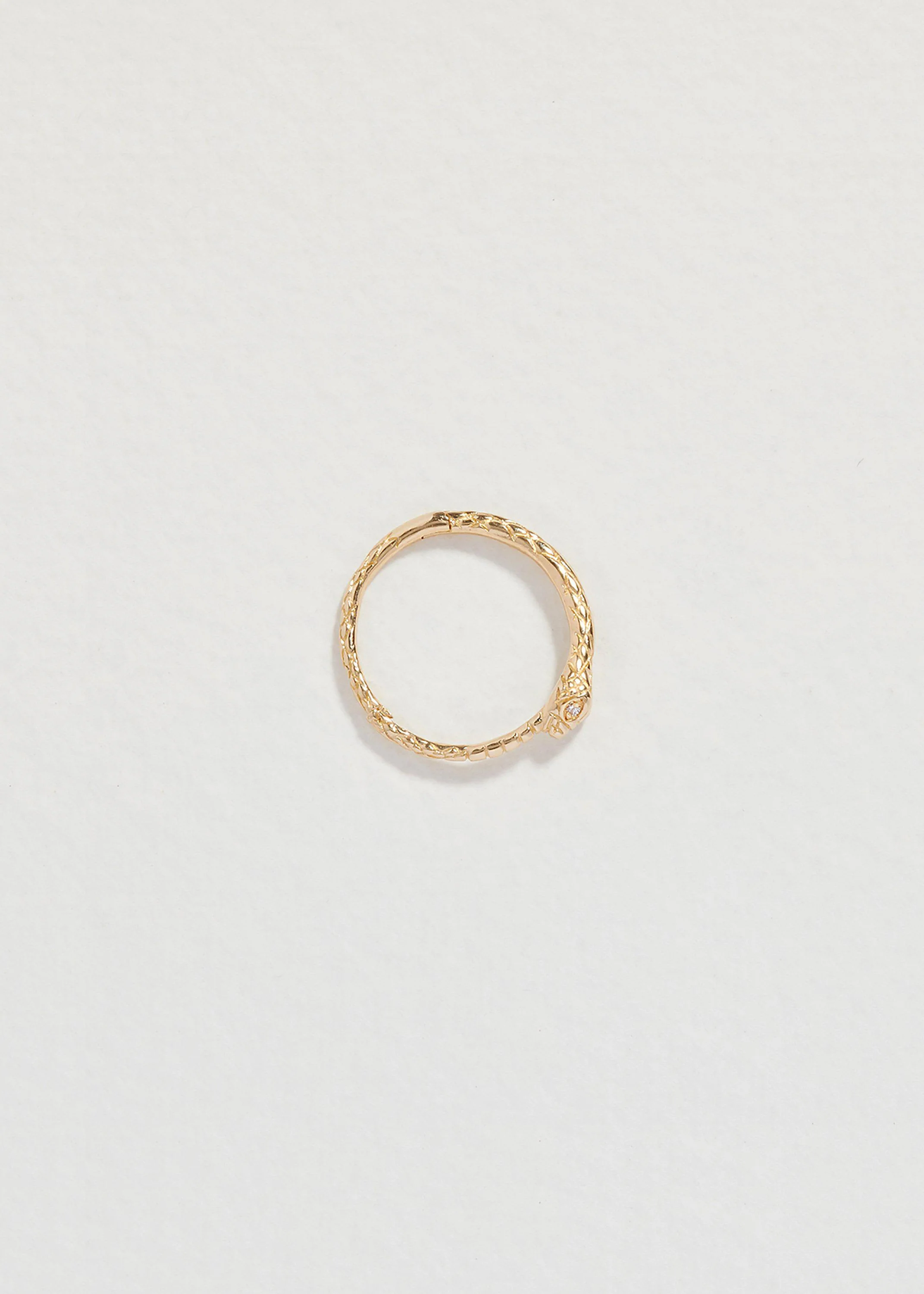 PAMELA LOVE - Yellow Gold and Diamond 8mm Serpent Clicker - Image 3