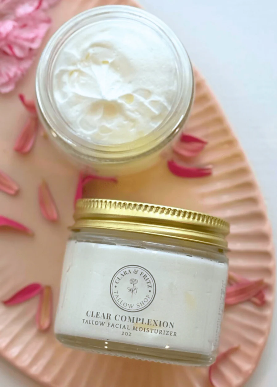 CLARA & FRITZ TALLOW SHOP - Clear Complexion Whipped Tallow Facial Moisturizer - Image 2