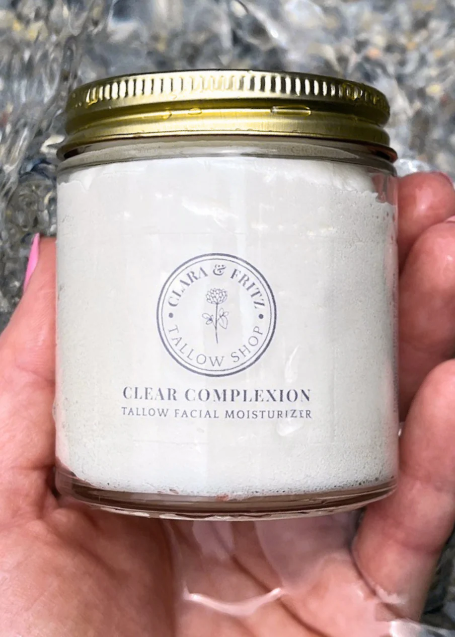 CLARA & FRITZ TALLOW SHOP - Clear Complexion Whipped Tallow Facial Moisturizer - Image 5
