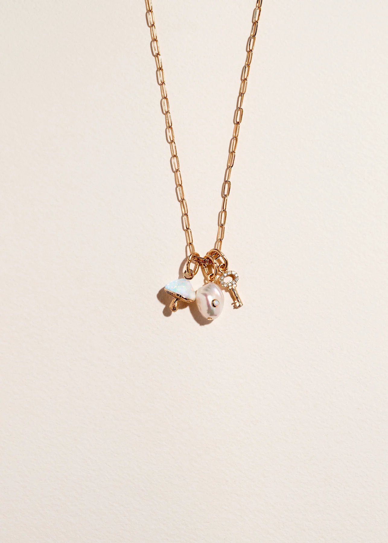 PAMELA LOVE - Diana Baroque Pearl Charm with Opal Accent - Image 4