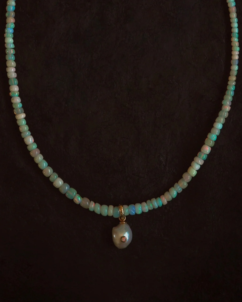 PAMELA LOVE - Diana Baroque Pearl Charm with Opal Accent - Image 5