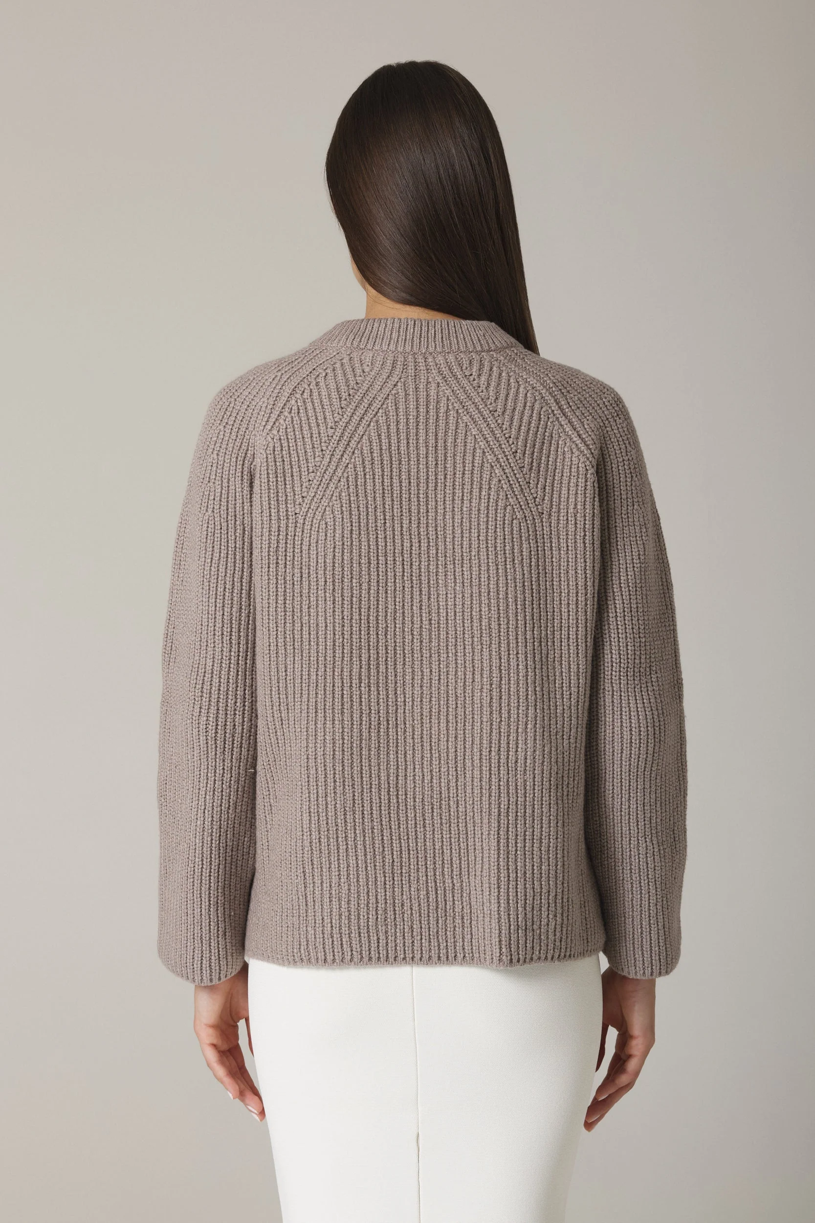 FLORIN DOUBLE BREASTED CARDIGAN IN CLAY - Image 3