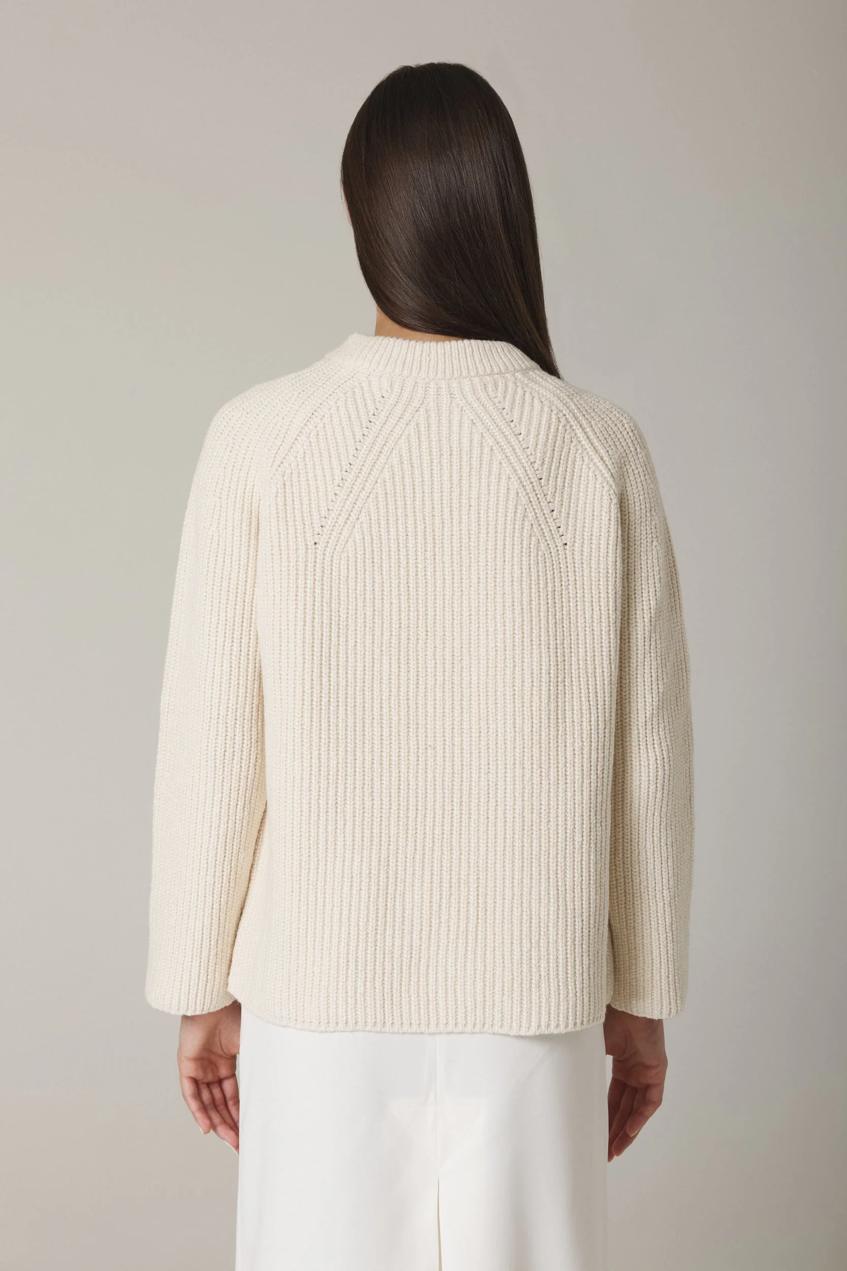 FLORIN DOUBLE BREASTED CARDIGAN IN IVORY - Image 3