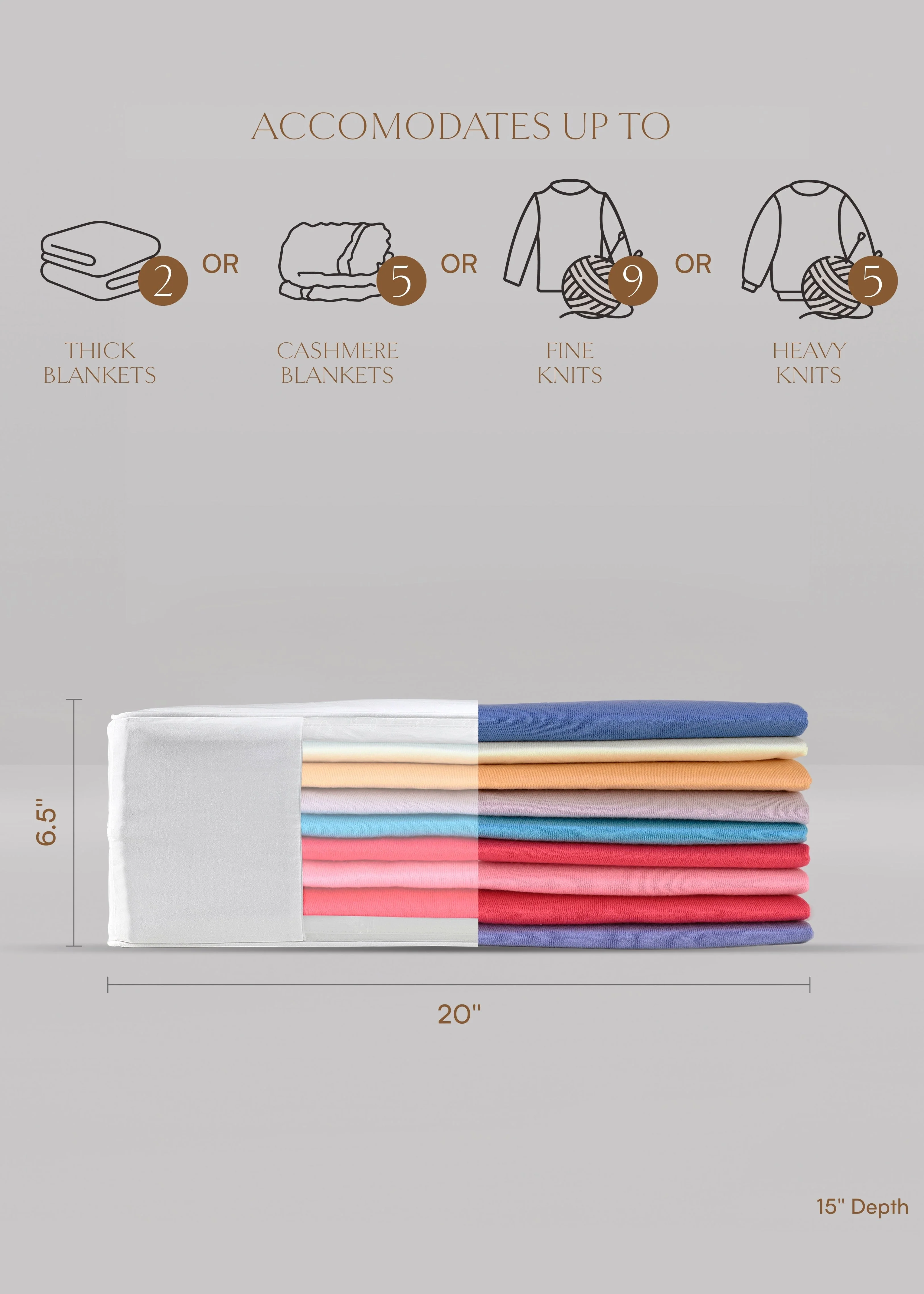 HAYDEN HILL - Double Extra Large Organic Cotton Storage Bag - Image 2