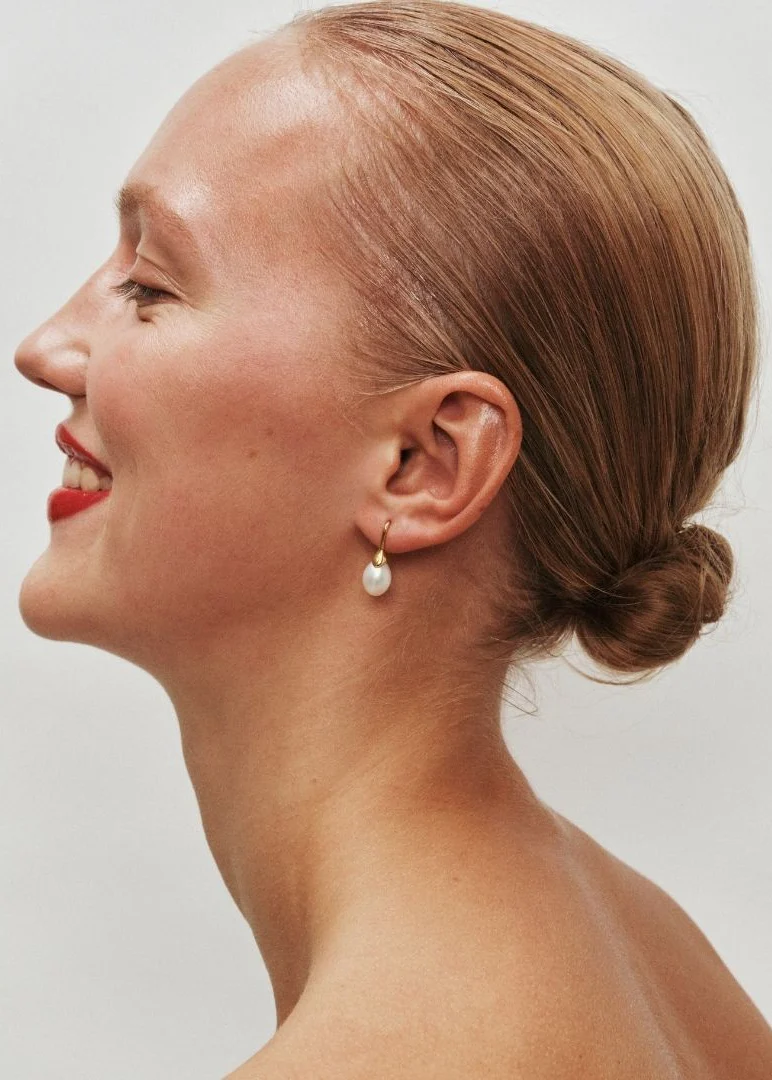 HEAVEN MAYHEM - Odette Pearl Earrings in Gold or Silver - Image 12