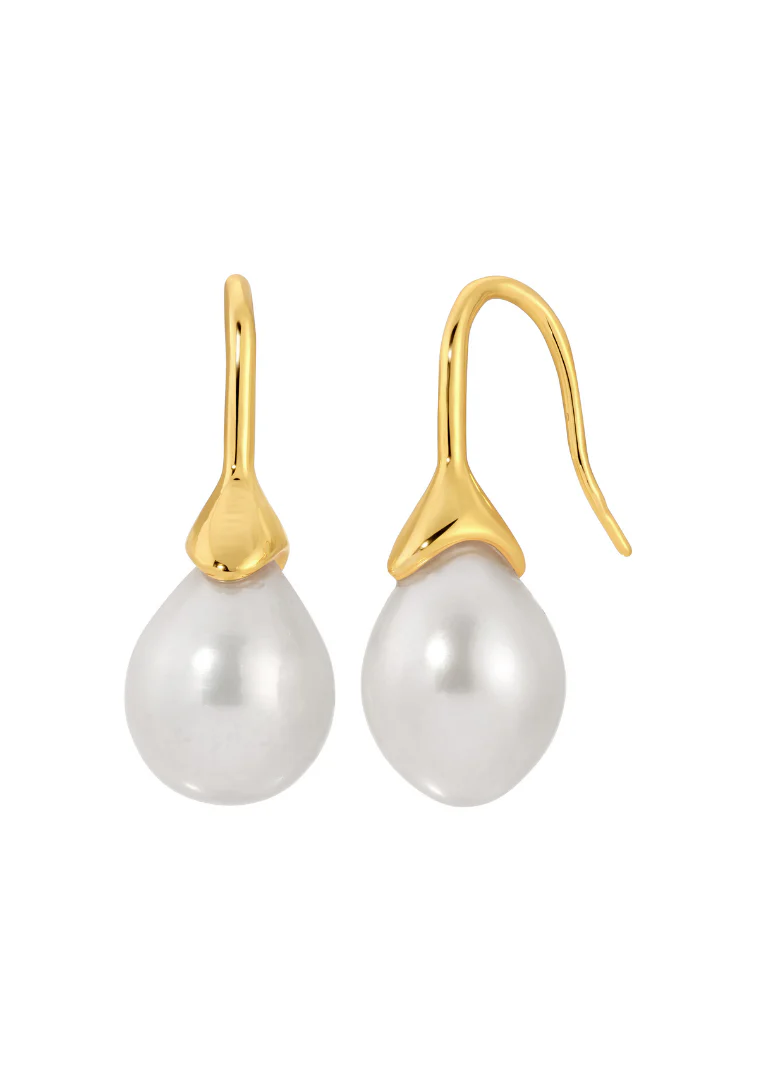 HEAVEN MAYHEM - Odette Pearl Earrings in Gold or Silver - Image 3