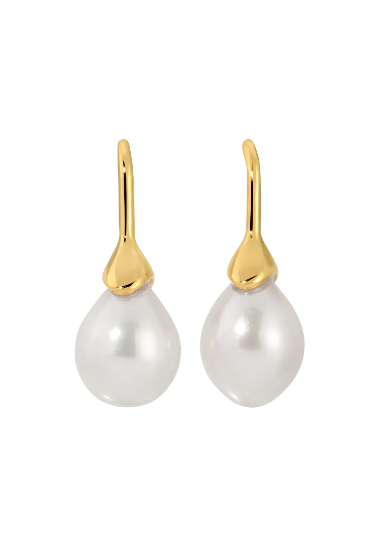 HEAVEN MAYHEM - Odette Pearl Earrings in Gold or Silver - Image 7