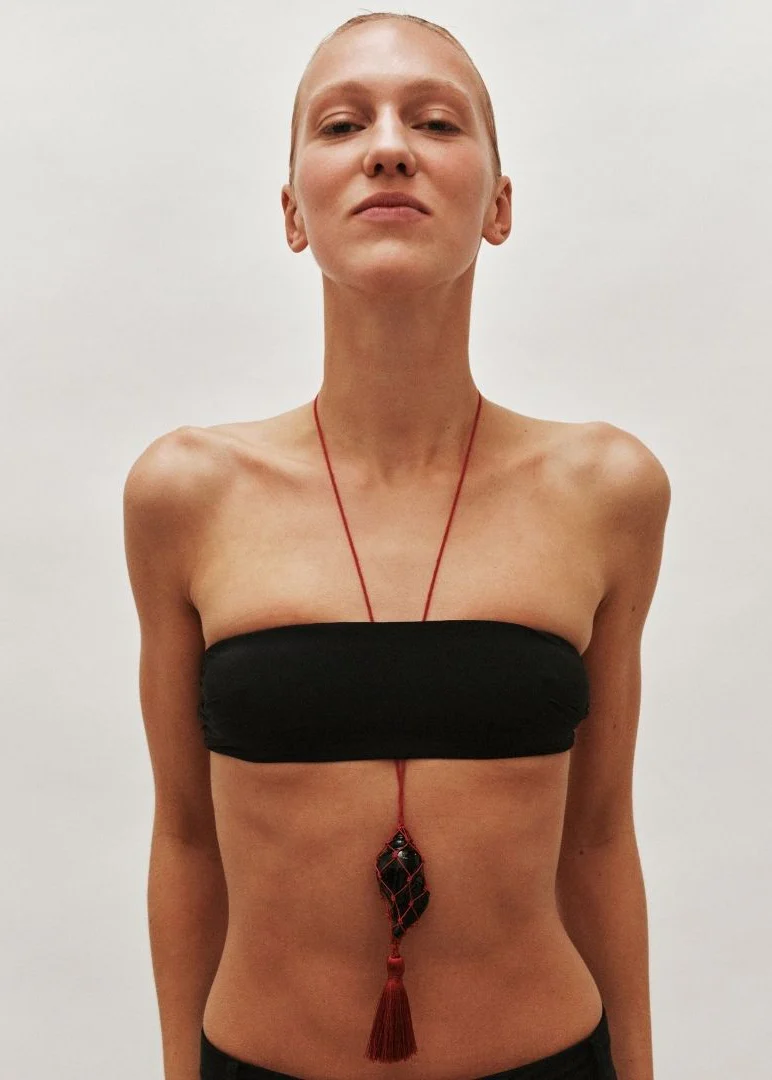 HEAVEN MAYHEM - Sterling Macrame Necklace with Shell Pendant - Image 11