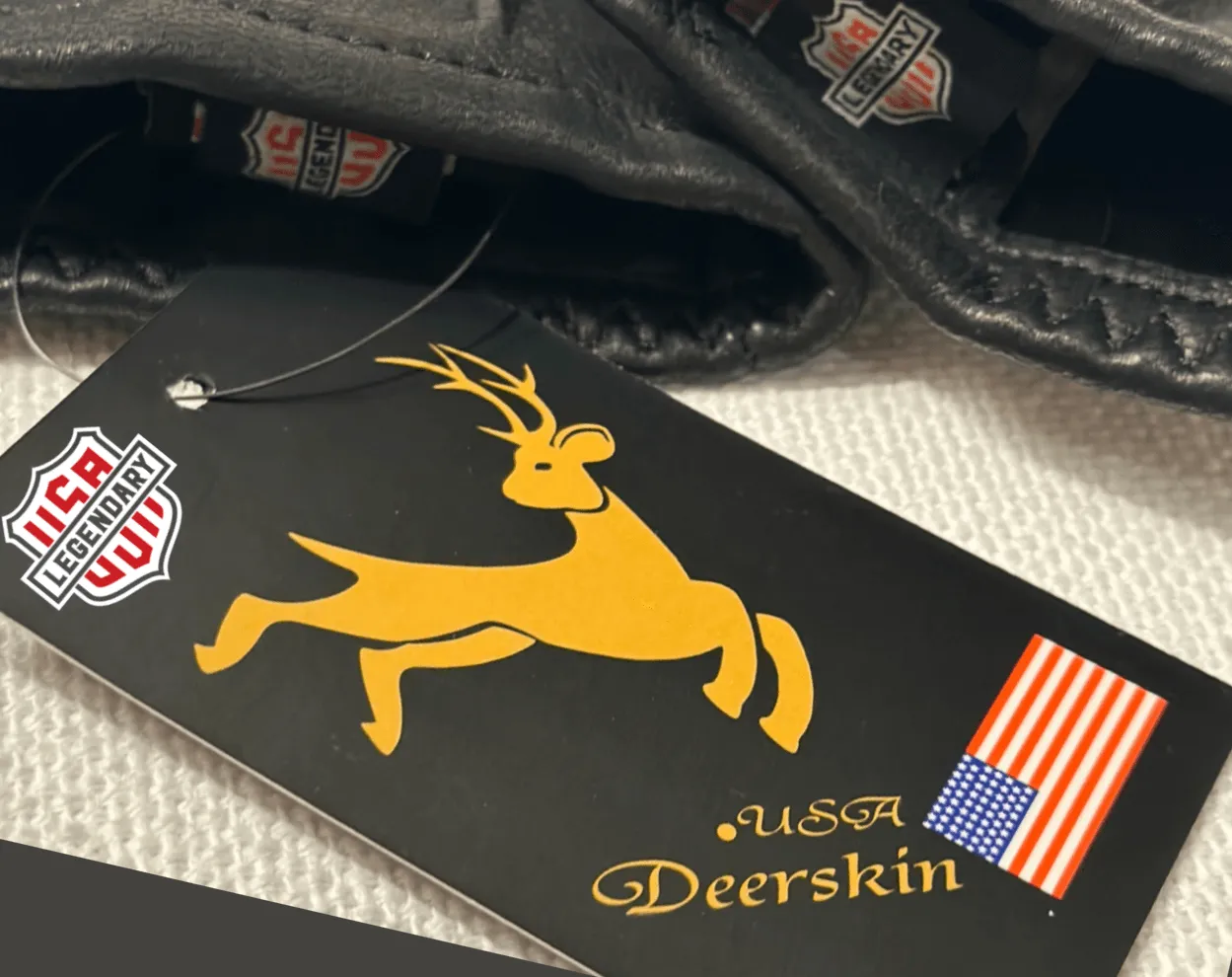 LEGENDARY USA - Classic American Whitetail Deerskin Gauntlets Gloves - Image 8