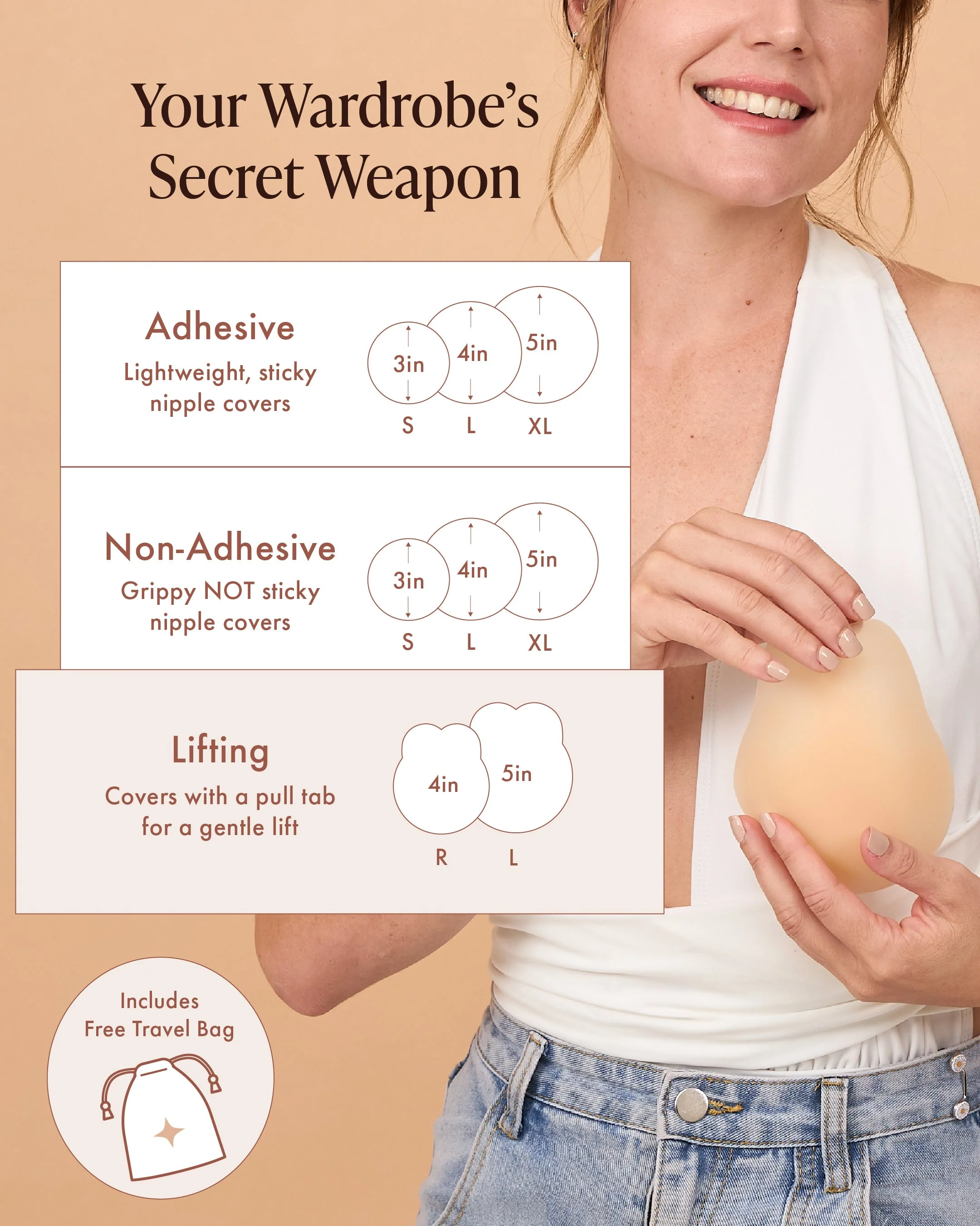 BARE BABE - Adhesive Lifting Silicone Pasties - Image 8