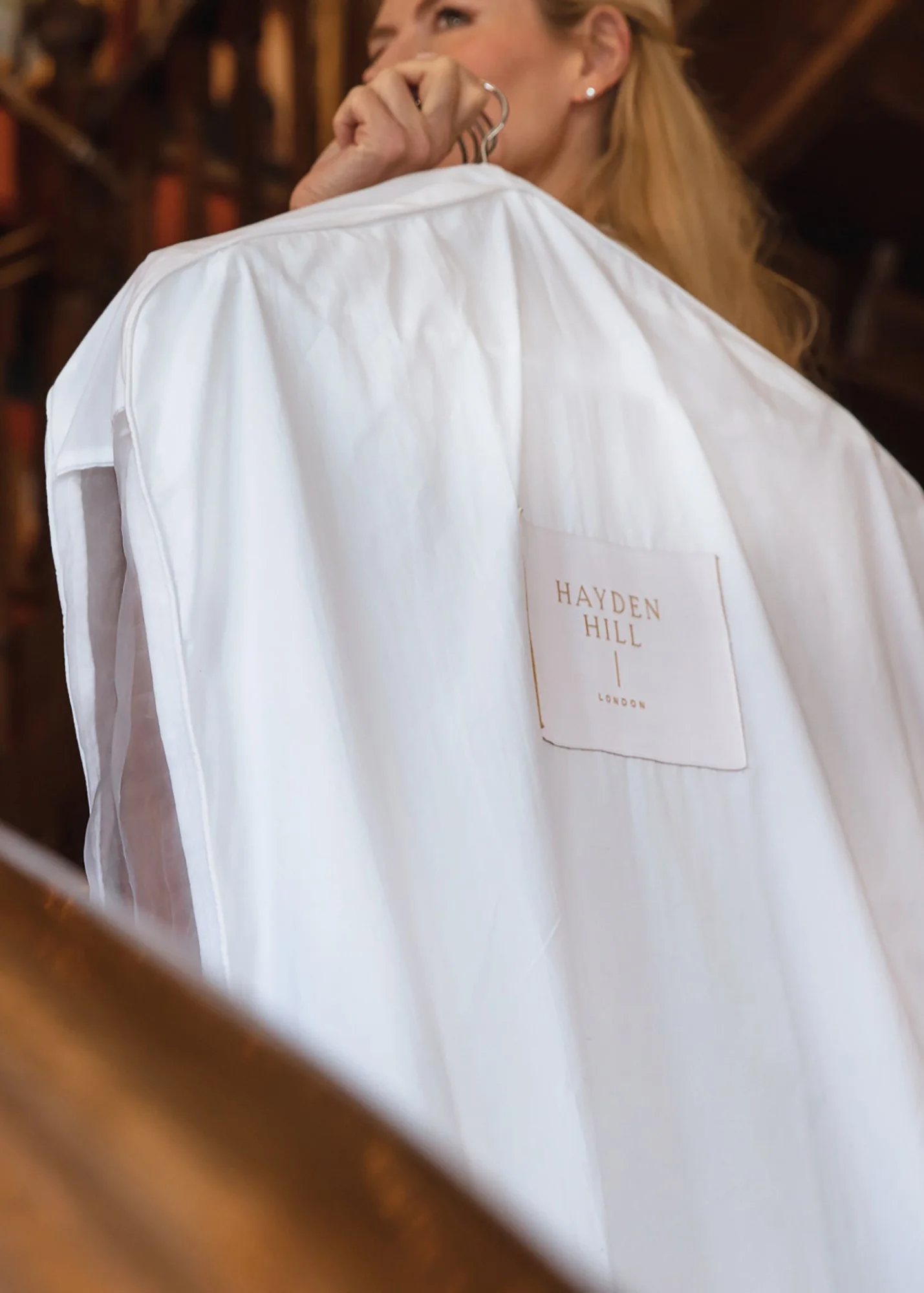 HAYDEN HILL - Long Organic Cotton Hanging Garment Bag - Image 12