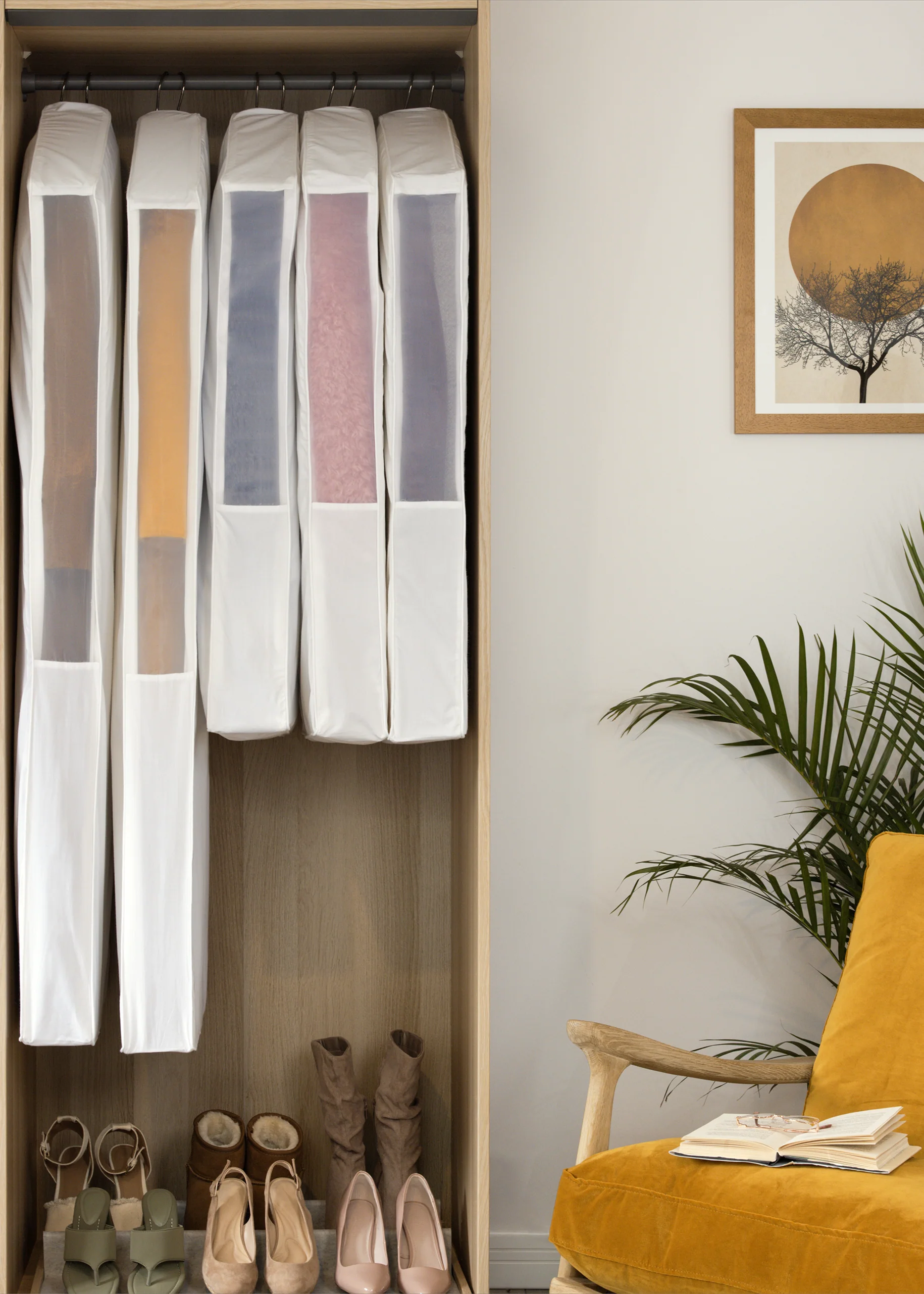 HAYDEN HILL - Long Organic Cotton Hanging Garment Bag - Image 7
