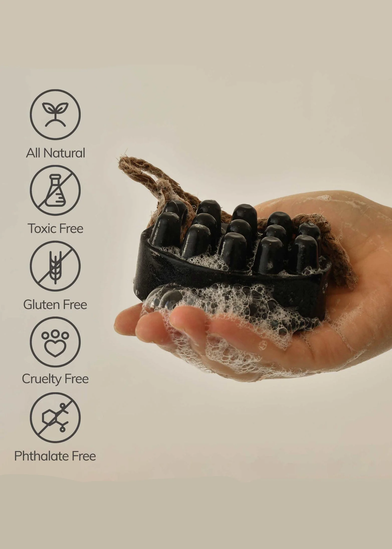 CEDAR AND MYRRH - Palo Santo and Charcoal Bar Soap - Image 3