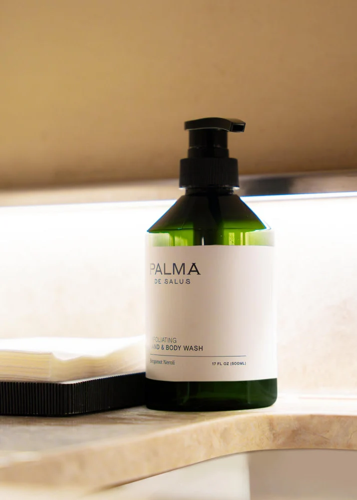 PALMA DE SALUS - Plant Based Bergamot Neroli Exfoliating Hand & Body Wash - Image 3