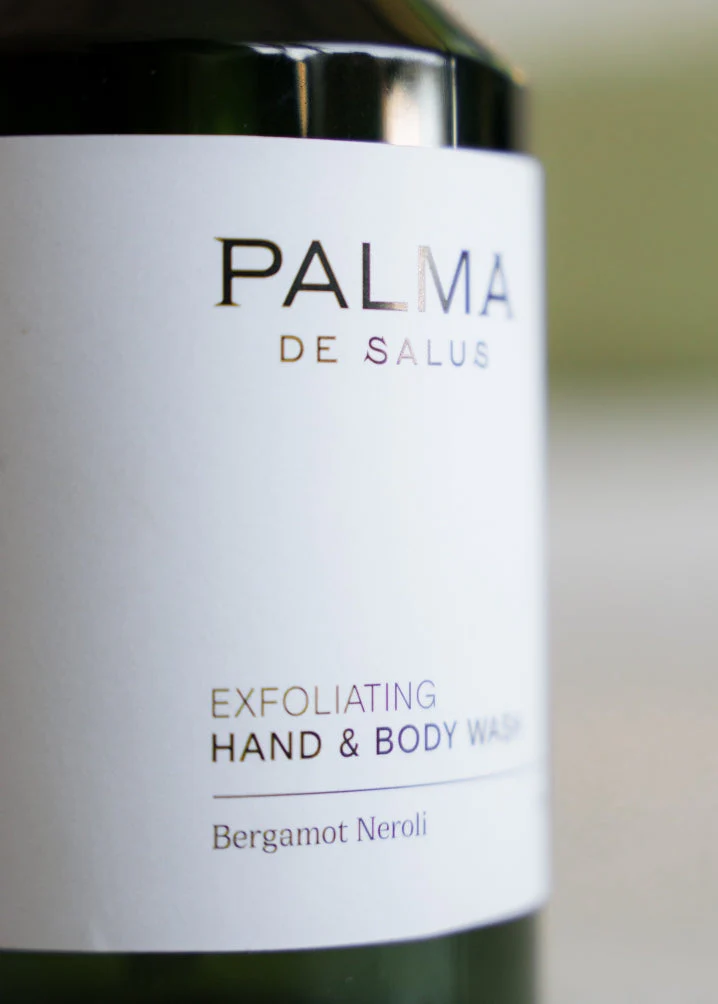 PALMA DE SALUS - Plant Based Bergamot Neroli Exfoliating Hand & Body Wash - Image 4