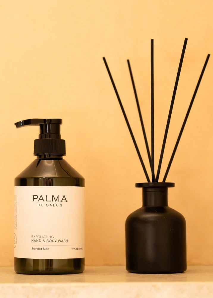 PALMA DE SALUS - Plant Based Summer Rose Exfoliating Hand & Body Wash - Image 3