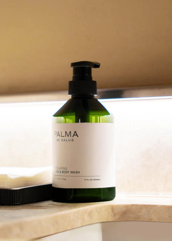 PALMA DE SALUS - Plant Based Summer Rose Exfoliating Hand & Body Wash - Image 4