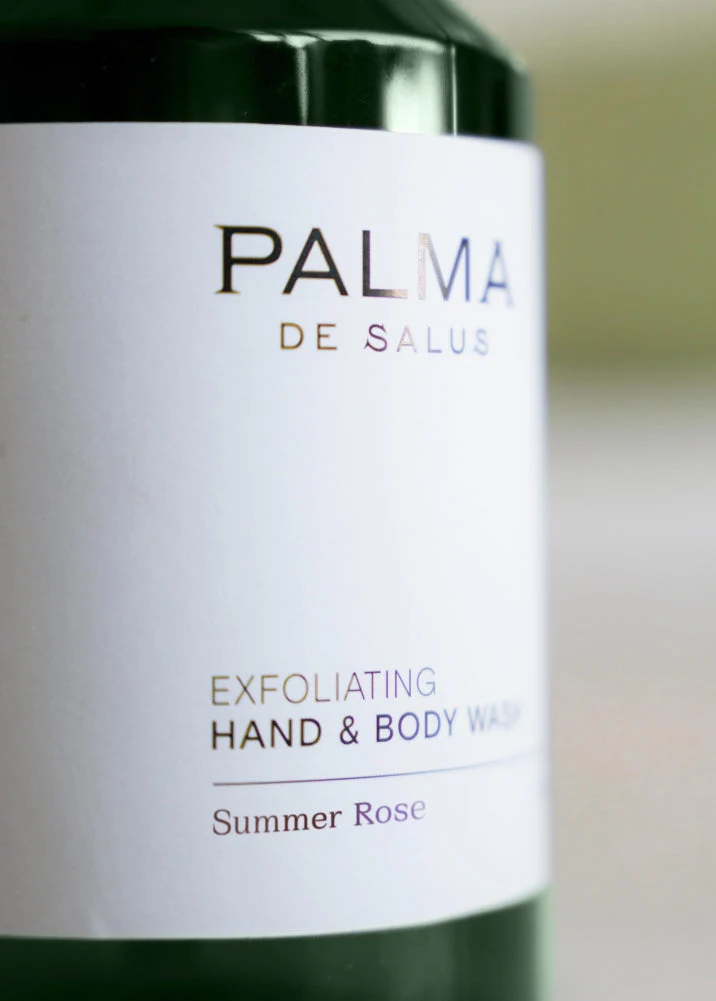 PALMA DE SALUS - Plant Based Summer Rose Exfoliating Hand & Body Wash - Image 5