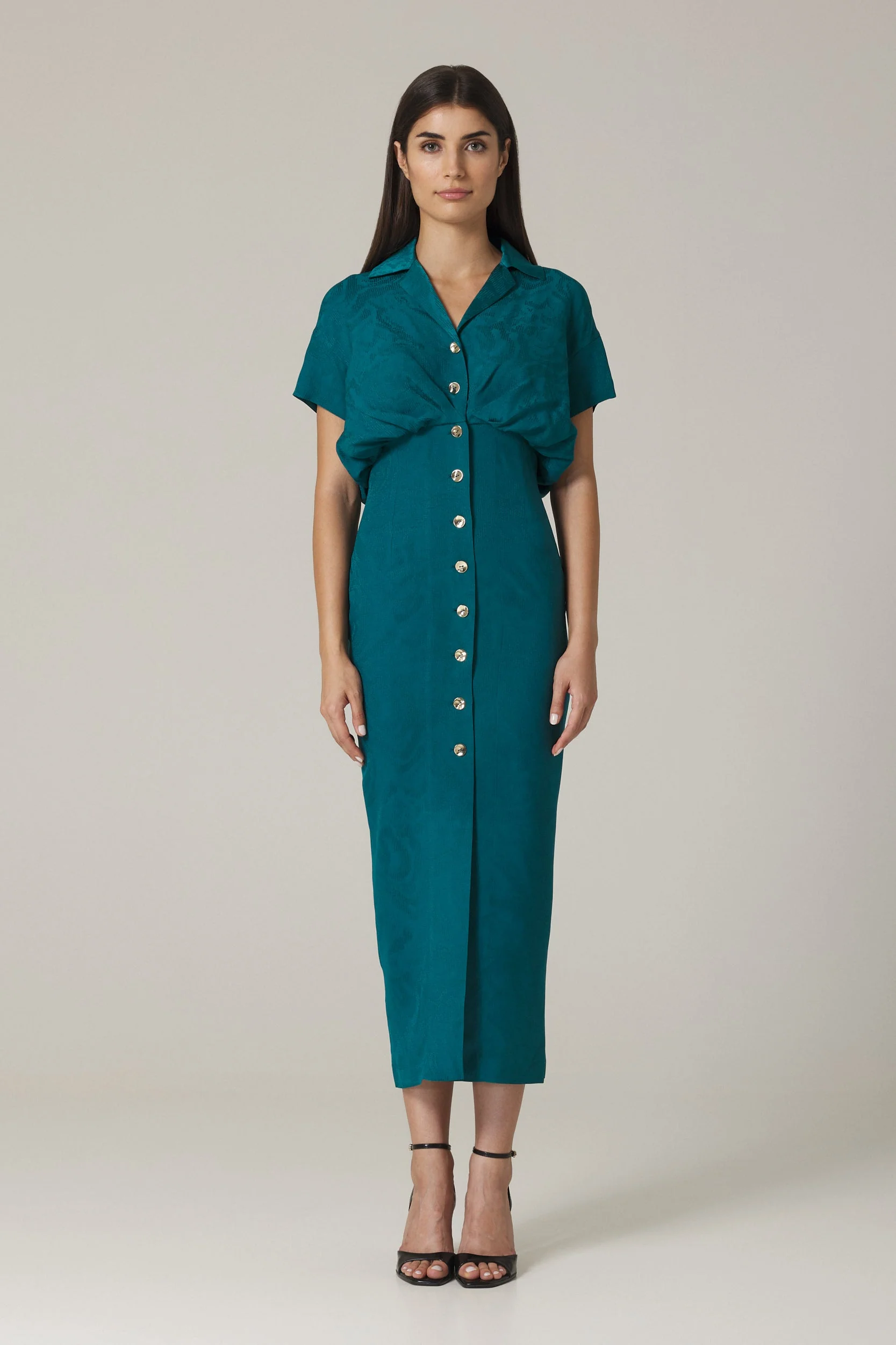 AIDA SHIRT DRESS IN CAPRI BLUE - Image 3