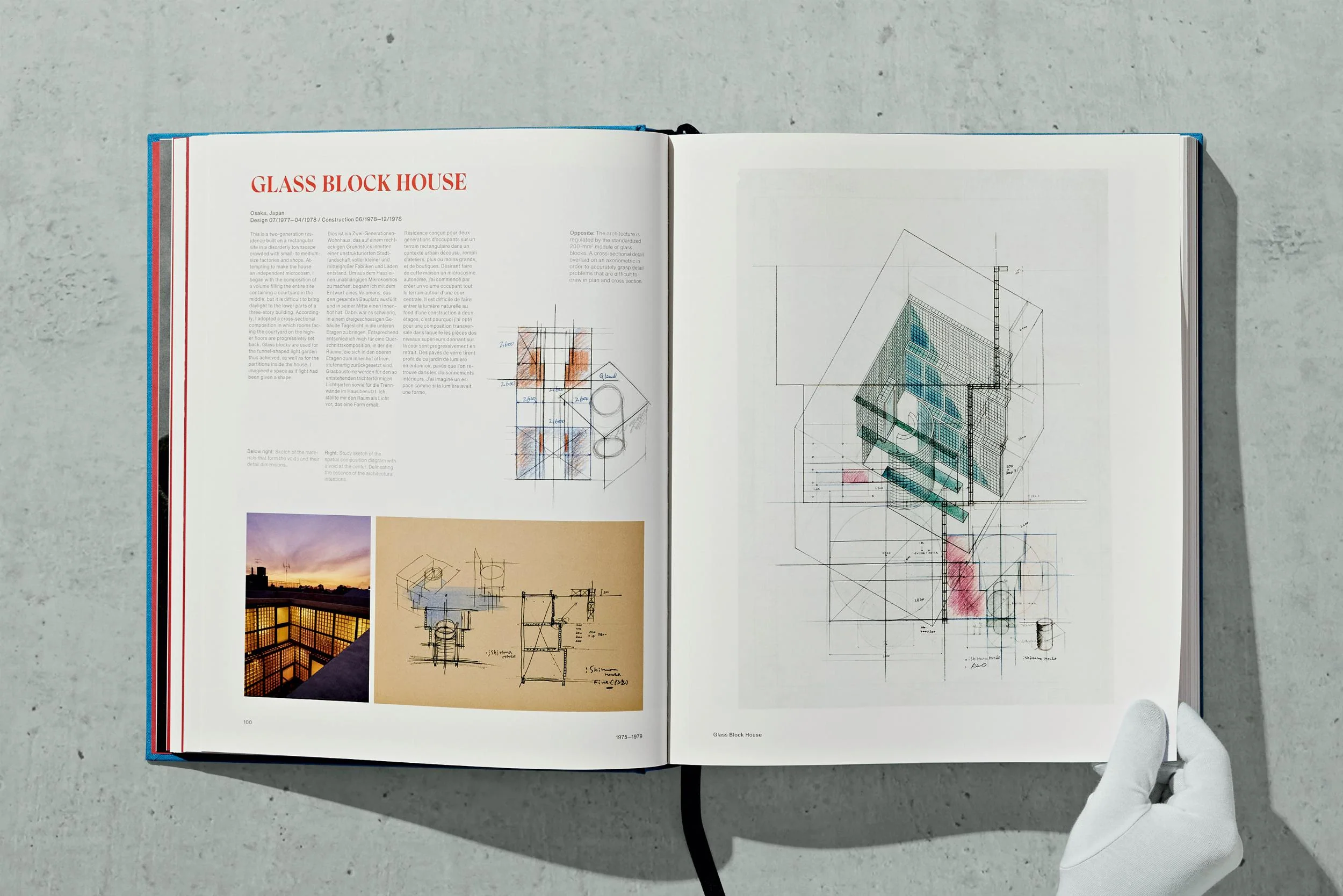 TASCHEN BOOKS - Tadao Ando Sketches, Drawings, and Architecture (German, French, English) - Image 9