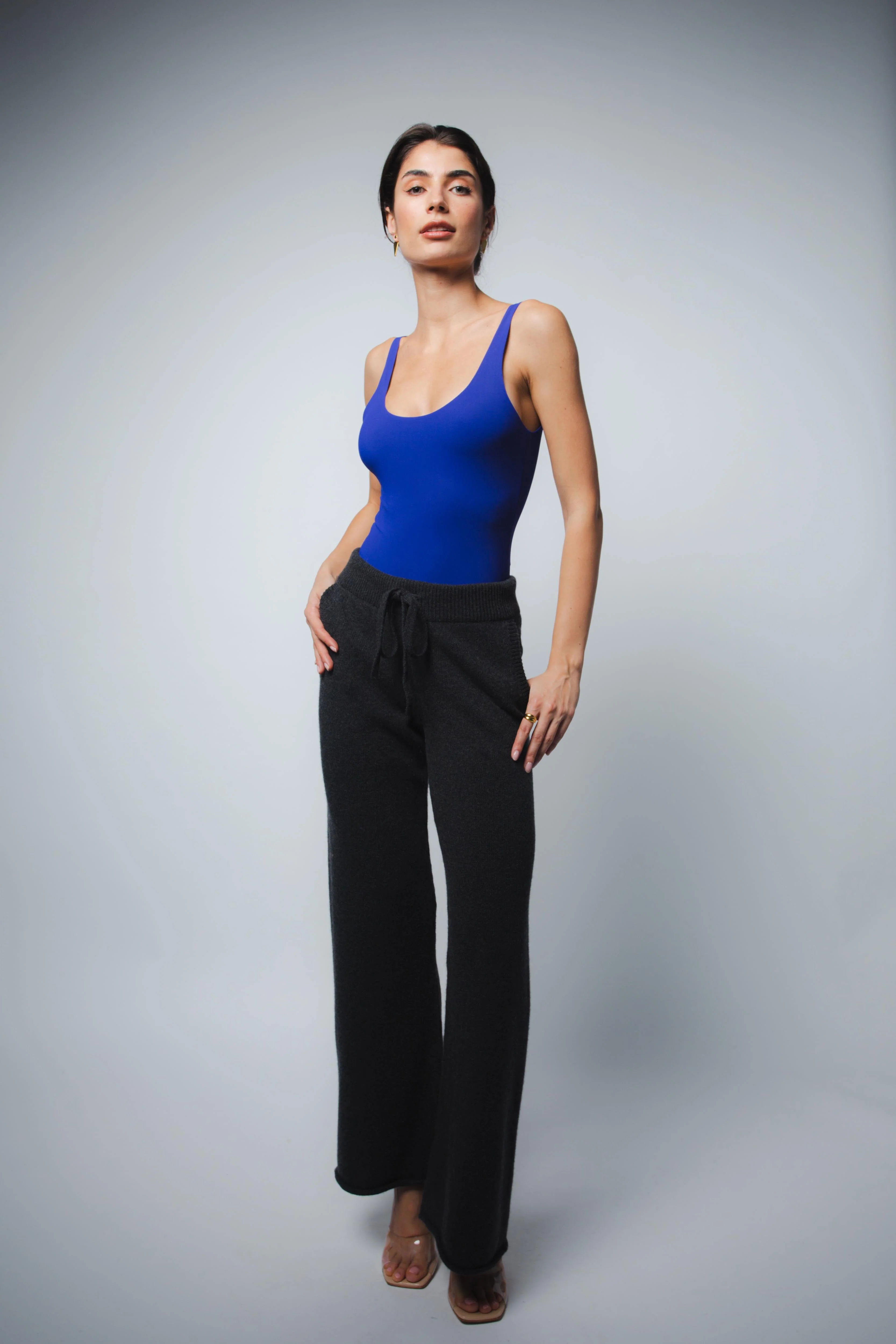LOLA MICROJERSEY TANK BODYSUIT MIDNIGHT - Image 3