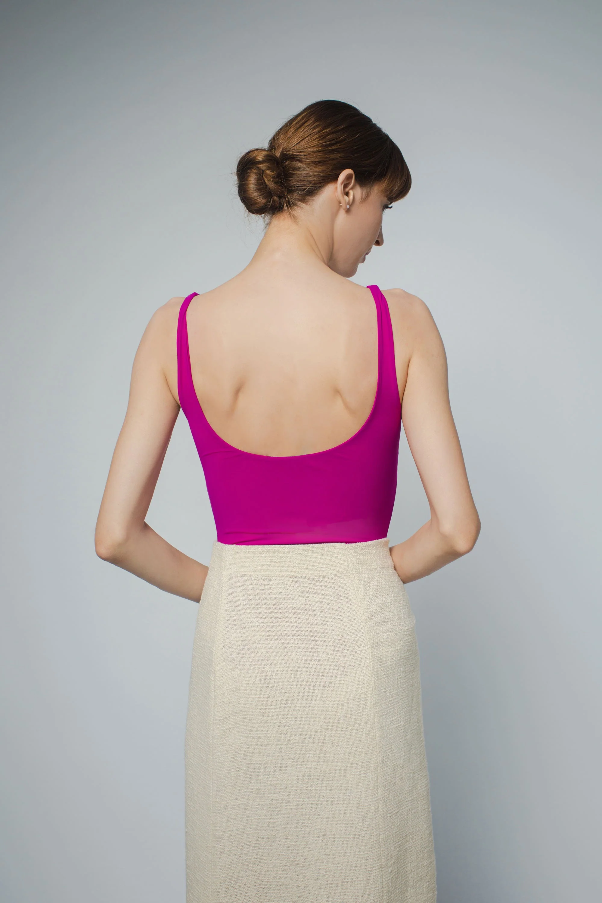 LOLA TANK BODYSUIT IN FUCHSIA - Image 4
