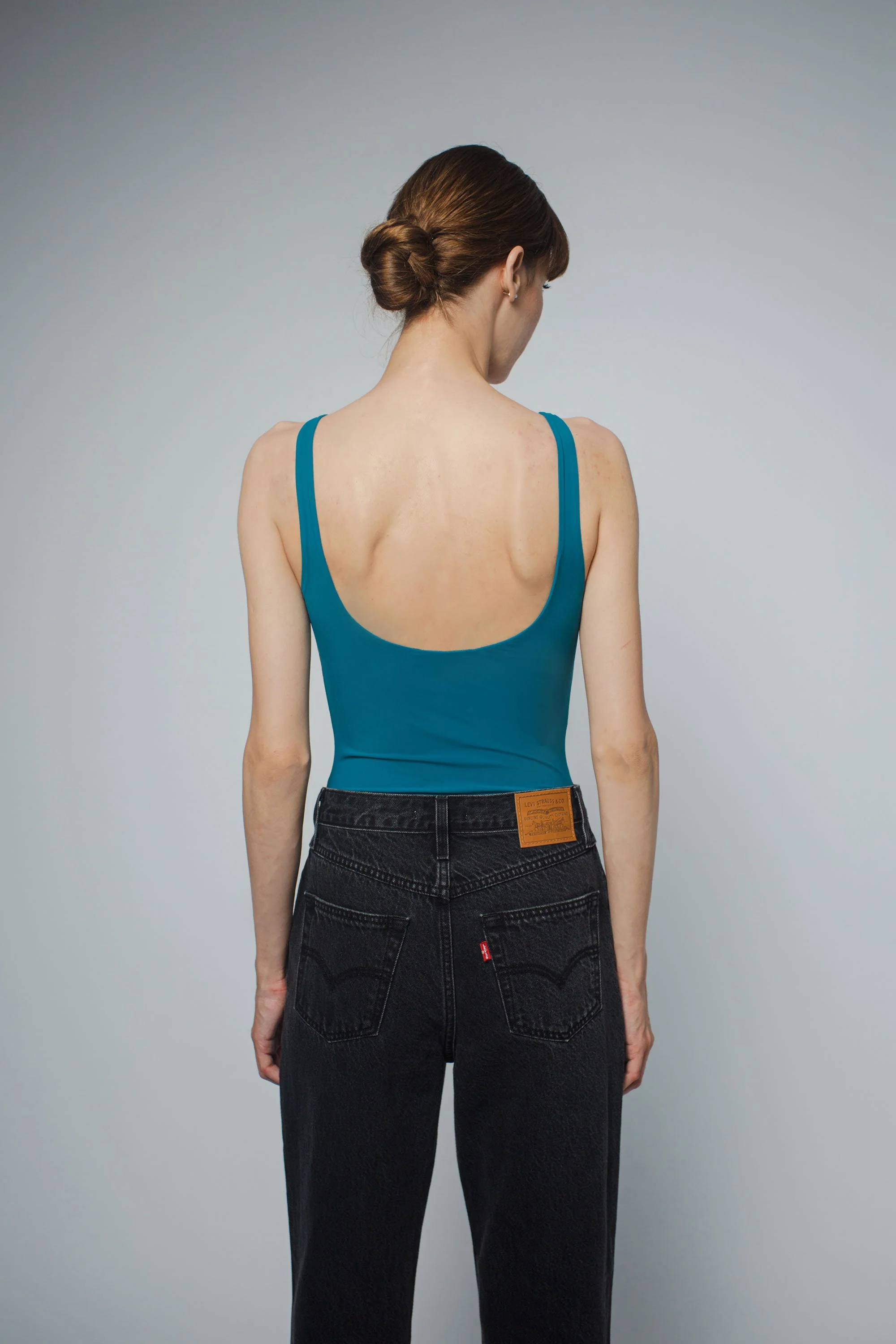 LOLA TANK BODYSUIT IN DEEP OCEAN - Image 4