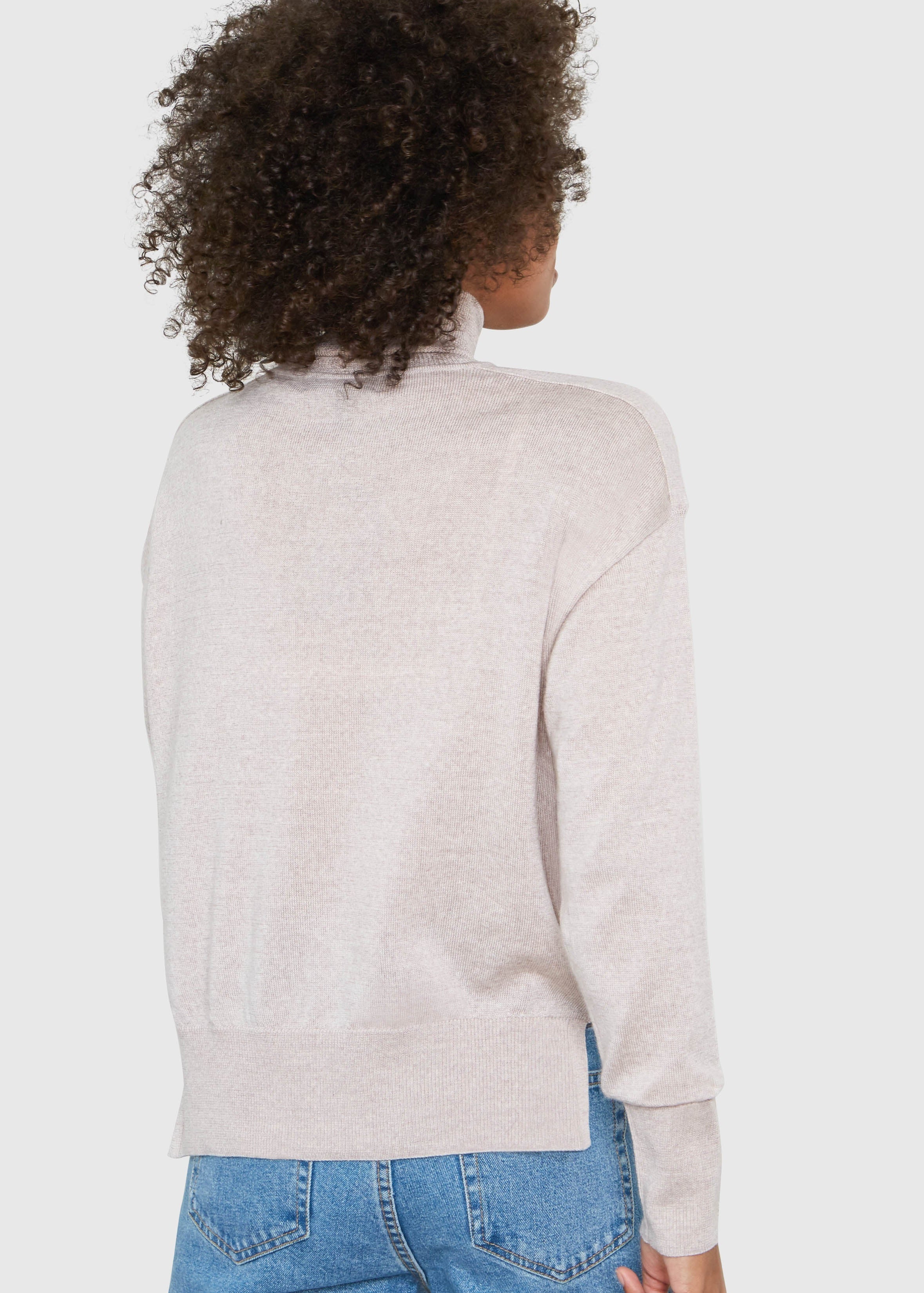 EILEEN TURTLENECK RELAXED FIT MERINO WOOL SWEATER IN MARCONA - Image 4